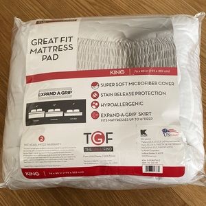 New TGF The Great Find Fit Kmart Sleeping Mattress Pad King Size 76*80 193*203cm